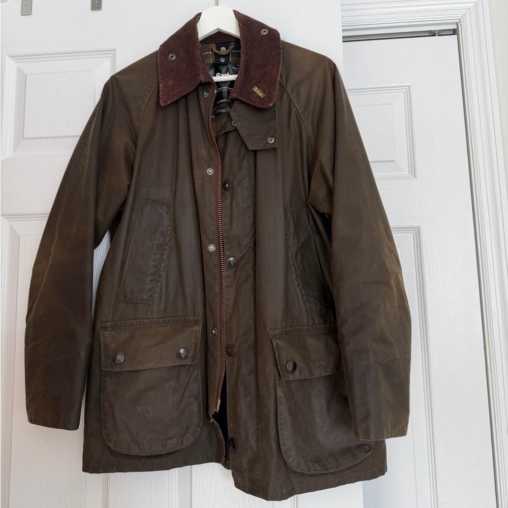 Barbour Dark Brown Waxed Field Jacket